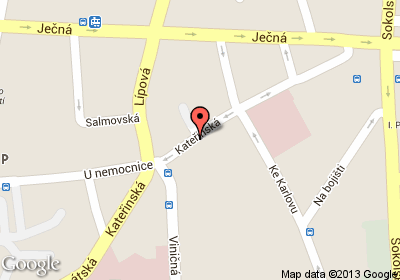 mapa - Kateřinská 30, Praha 2, 128 21